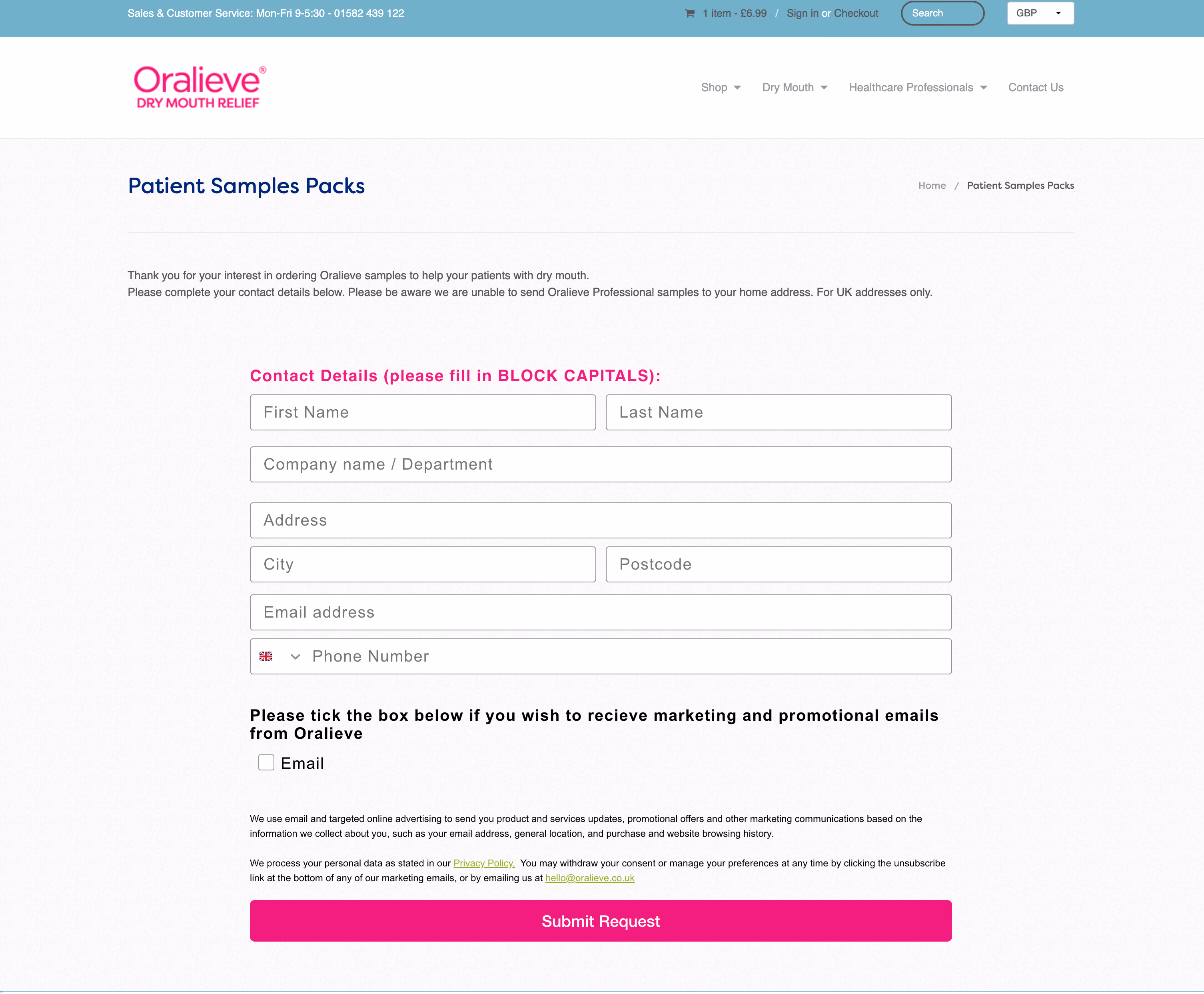 Oralieve — screenshot 1 of 2